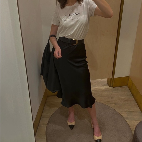 Zara satin effect midi skirt - Picture 6 of 16